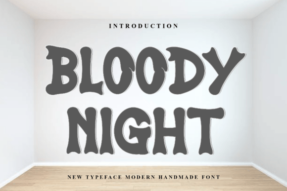 Bloody Night Font: A Groovy Display Typeface for Bold Branding