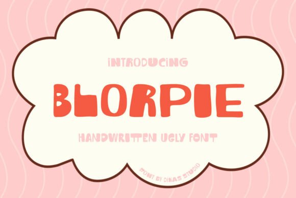 Blorpie: A Playful Display Font for Charming Editorial Design
