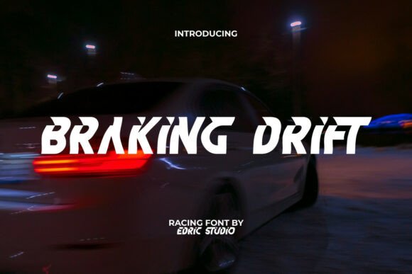 Braking Drift Font: High-Impact Display Typography for Web