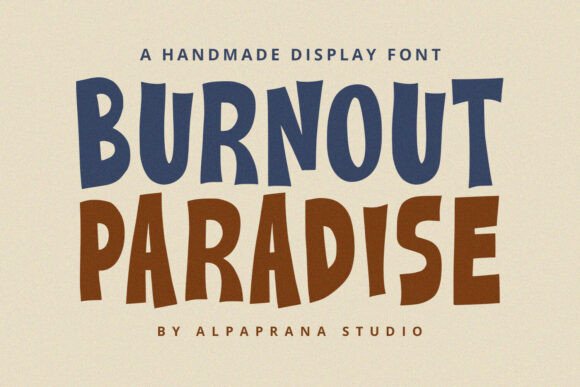 Burnout Paradise Font: Playful Display Type for Campaigns