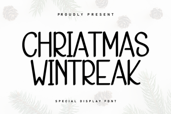 Chriatmas Wintreak Font for Cozy Holiday Crafts