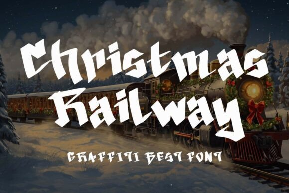Christmas Railway: A Bold Display Font That Elevates Brand Identity
