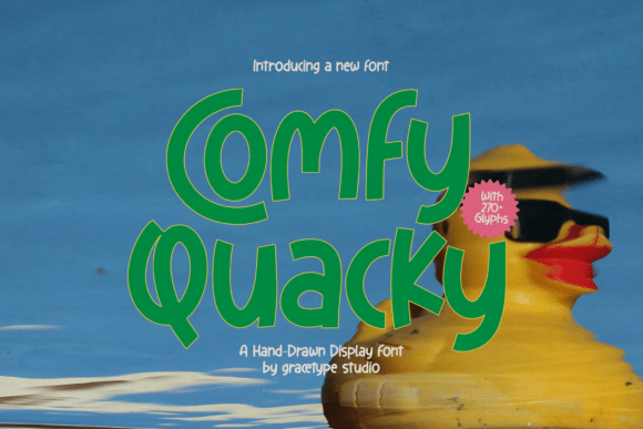 Comfy Quacky: A Playful Display Font for Web Designers