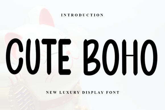 Cute Boho: A Charming Display Font for Crafters & Small Product Makers
