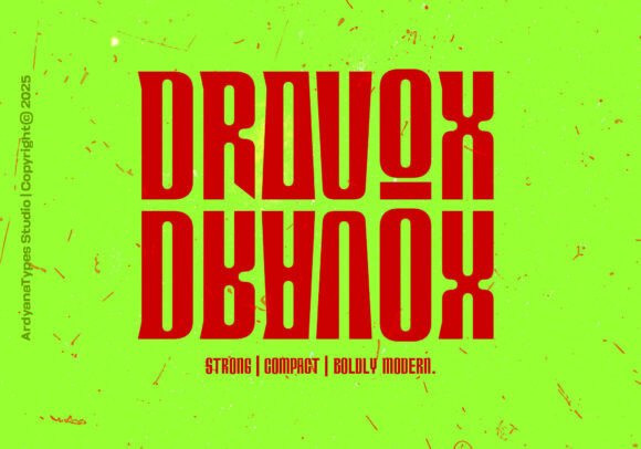 Dravox Font Review: Bold Display Type for Branding