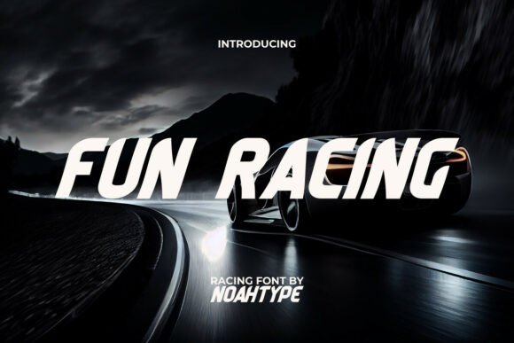Fun Racing Font: High-Speed Editorial Typography