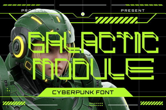 Galactic Module Font: A Cyberpunk Typeface for Bold Branding
