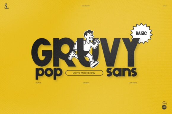 Gruvy Pop Sans Font: Retro Display Type for Modern Web Design