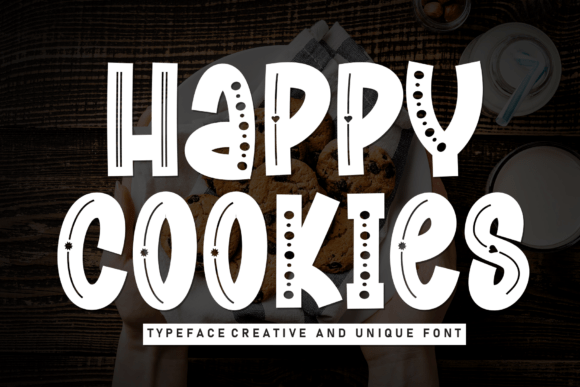 Happy Cookies: A Playful Display Font for Bold Brand Identities
