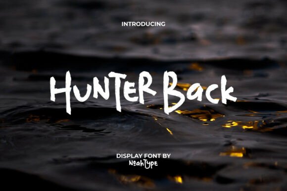 Hunter Back Font: Playful Branding for Small Business