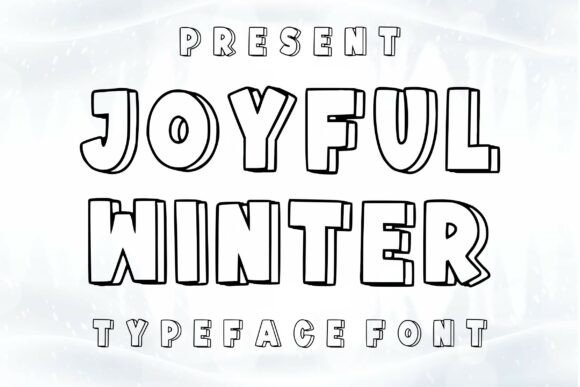 Joyful Winter Font: Bold Holiday Display Typography