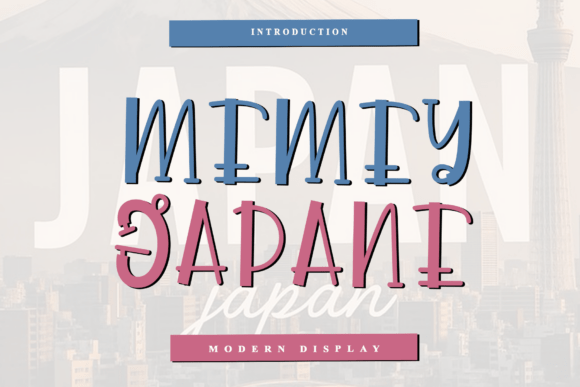 Memey Japane: A Playful Display Font for Modern Editorial Design