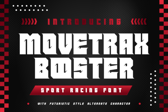 Movetrax Booster: A Bold Display Font for High-Energy Design