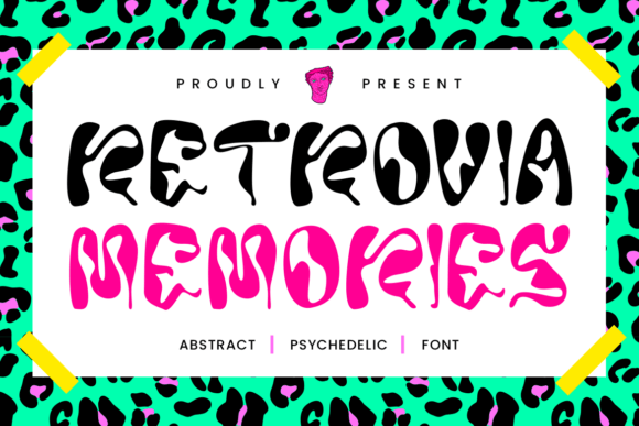 Retrovia Memories: A Psychedelic Font That Commands Attention in Digital Campaigns