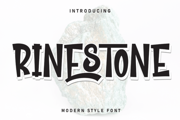 Rinestone: A Bold Display Font for Energetic Editorial Design