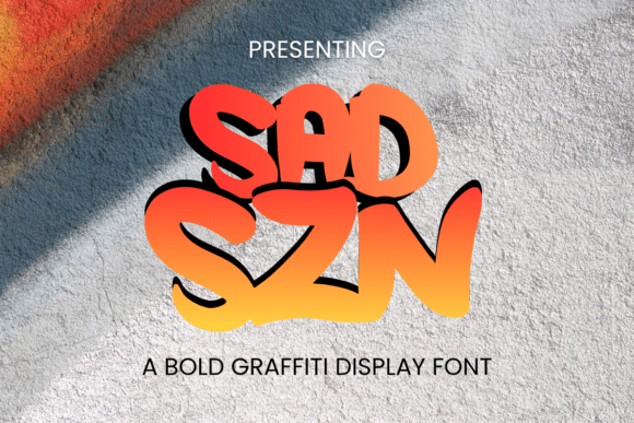 Sad Szn Font: Bold Graffiti Style for Business Branding