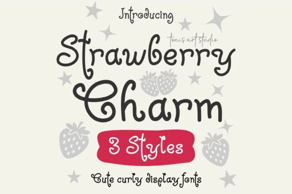Strawberry Charm: A Whimsical Display Font for Scroll-Stopping Marketing