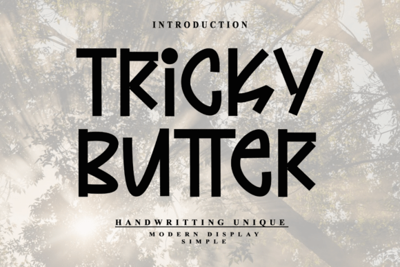 Tricky Butter Font for Editorial Design