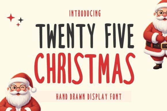 Twenty Five Christmas Font for Festive Web Design